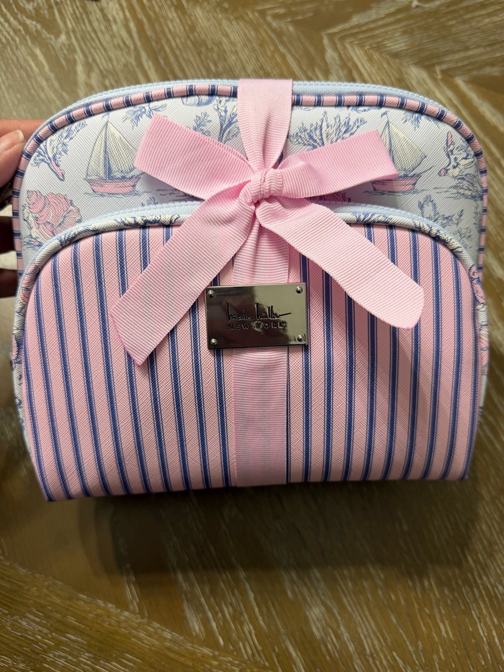 Nicole Miller New York Multi-Piece Cosmetic/Travel Bag